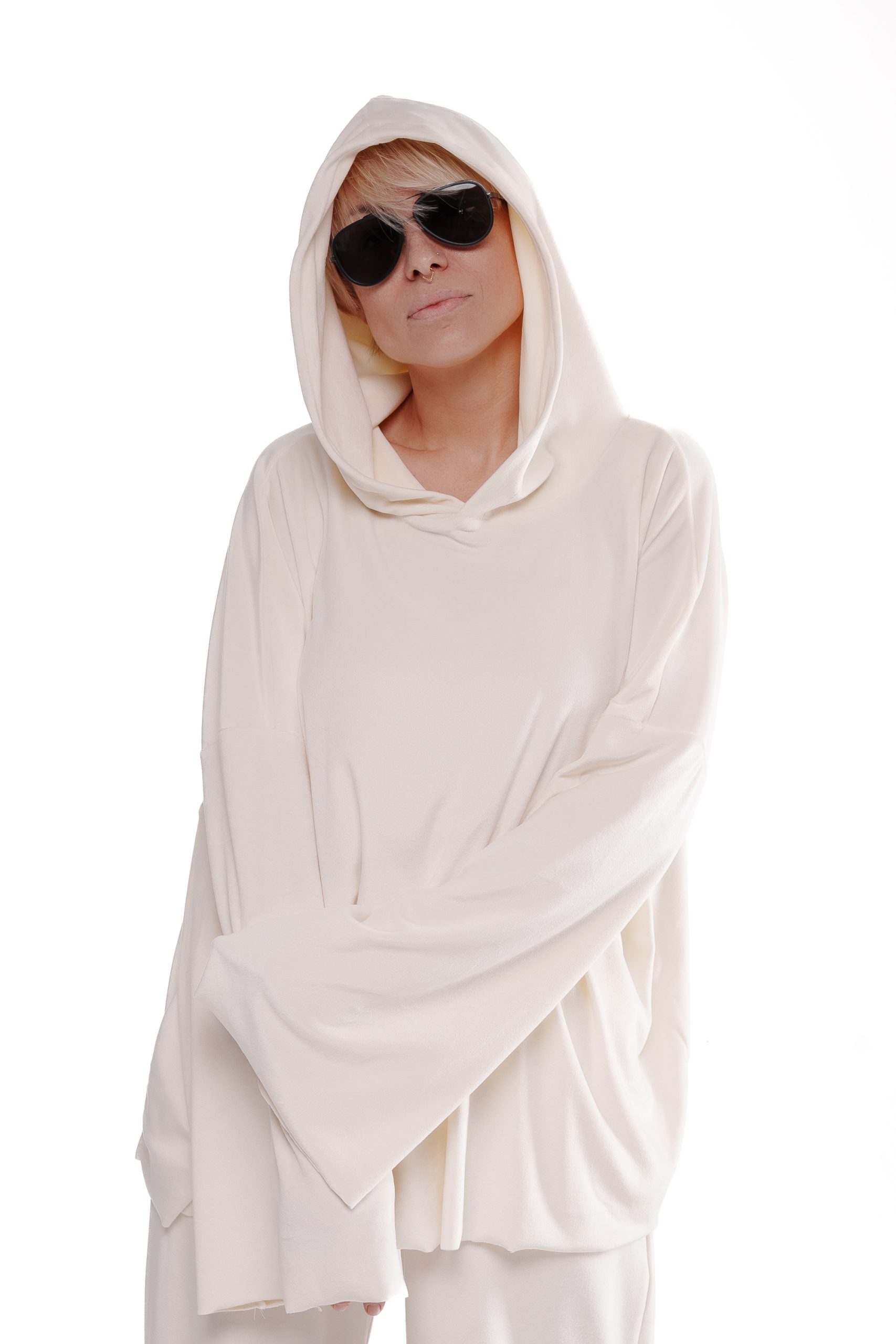 Костюм велюр сливочное масло овер