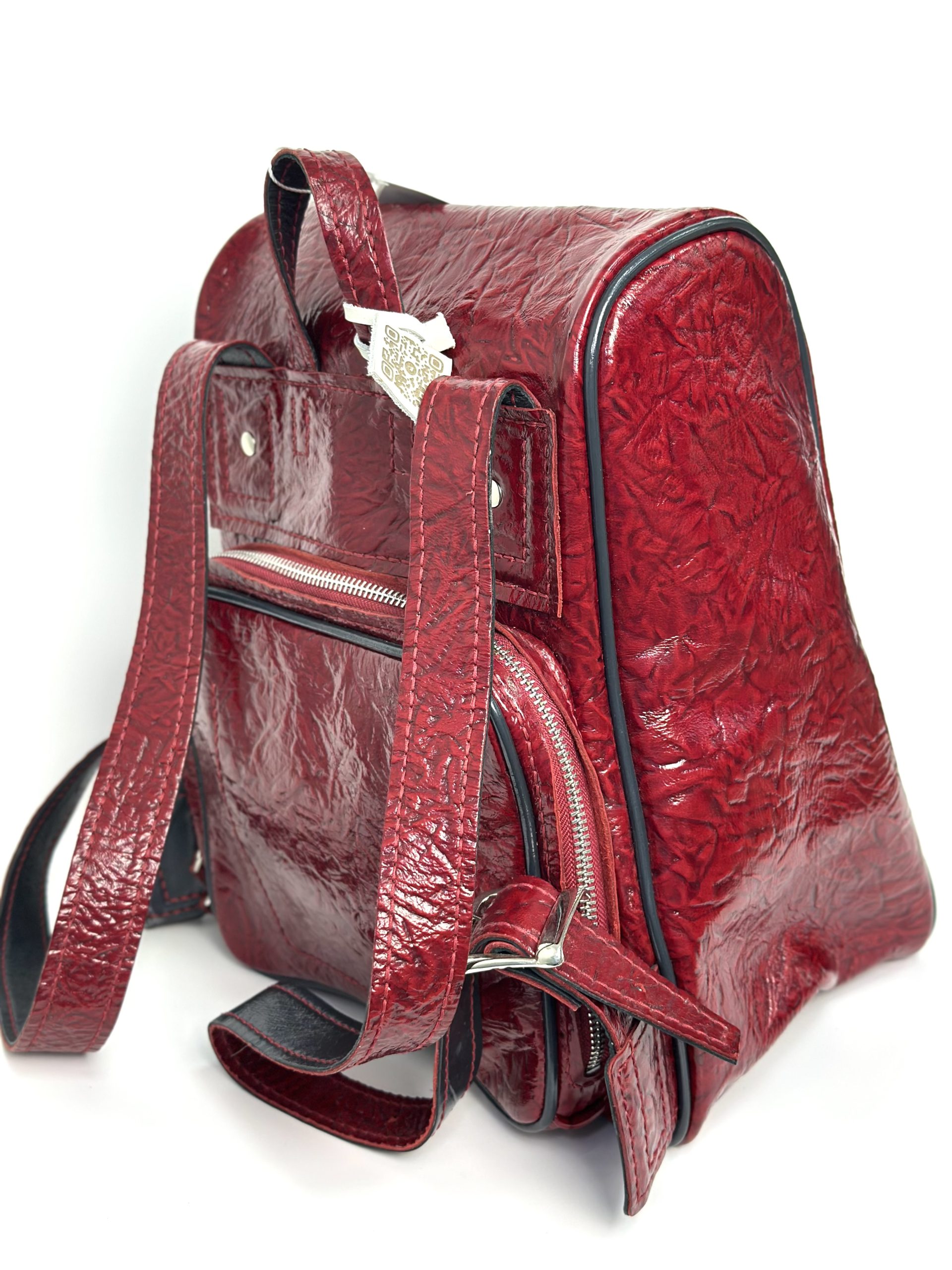 Кожаный рюкзак МАРИНА (КРАСНЫЙ)