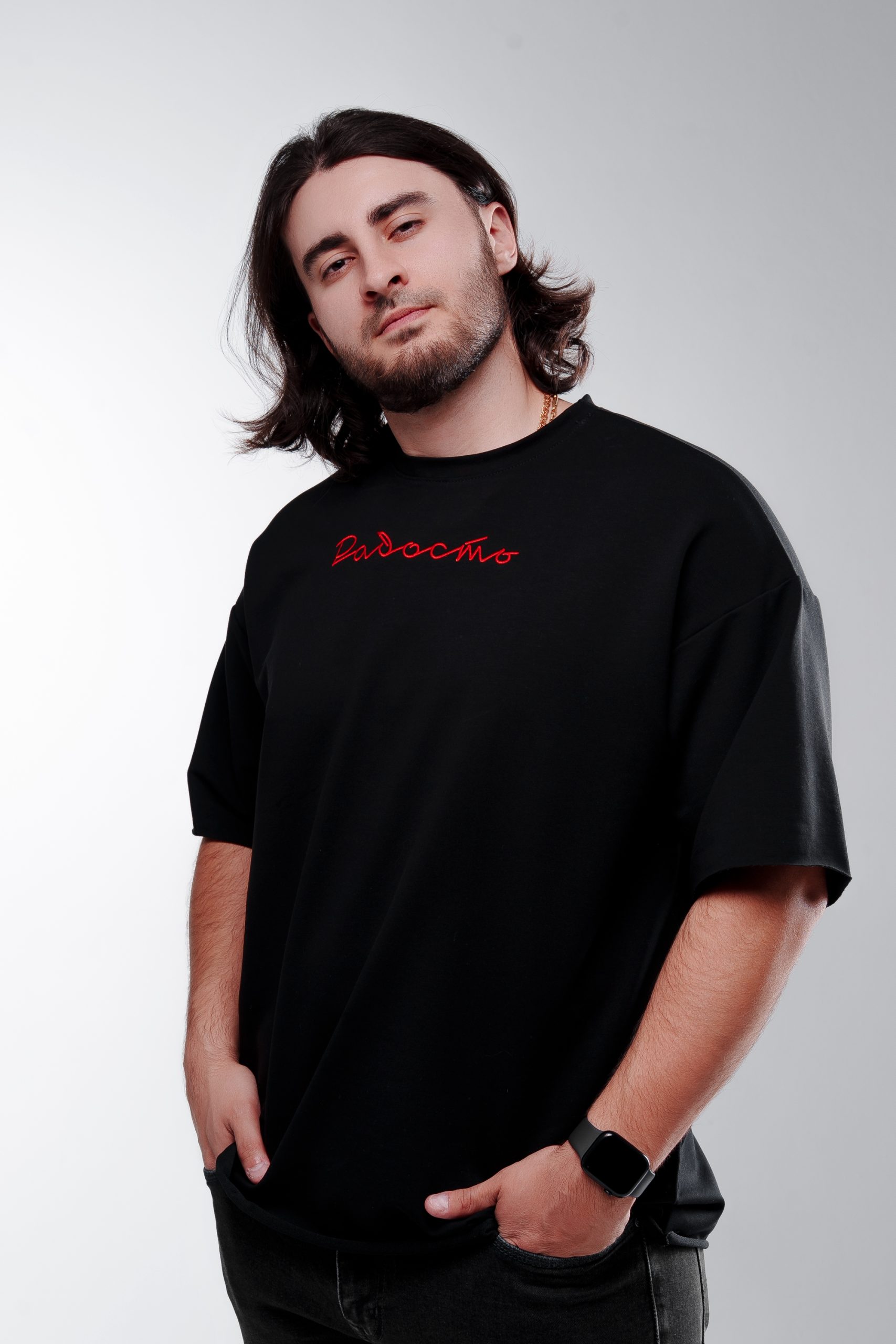 футболка радость черная 48