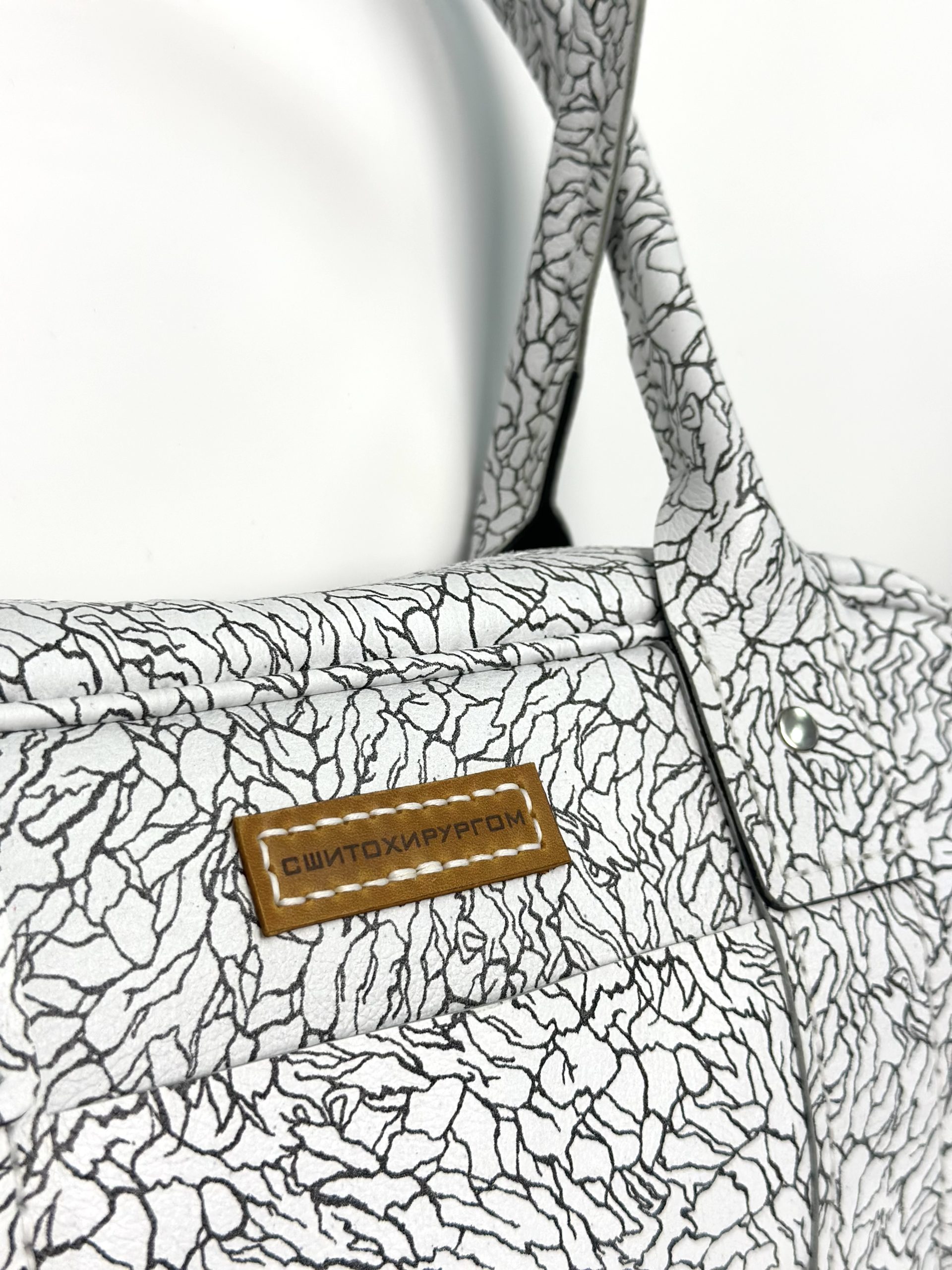 Сумка БАТОН (белые камни)