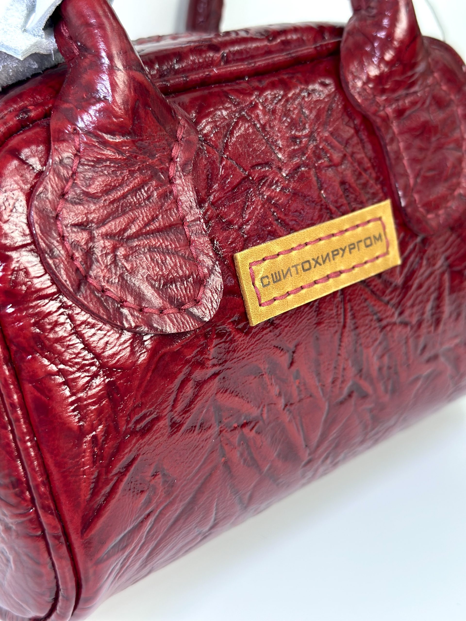 Мини-Сумка АГНИЯ (красный лак)