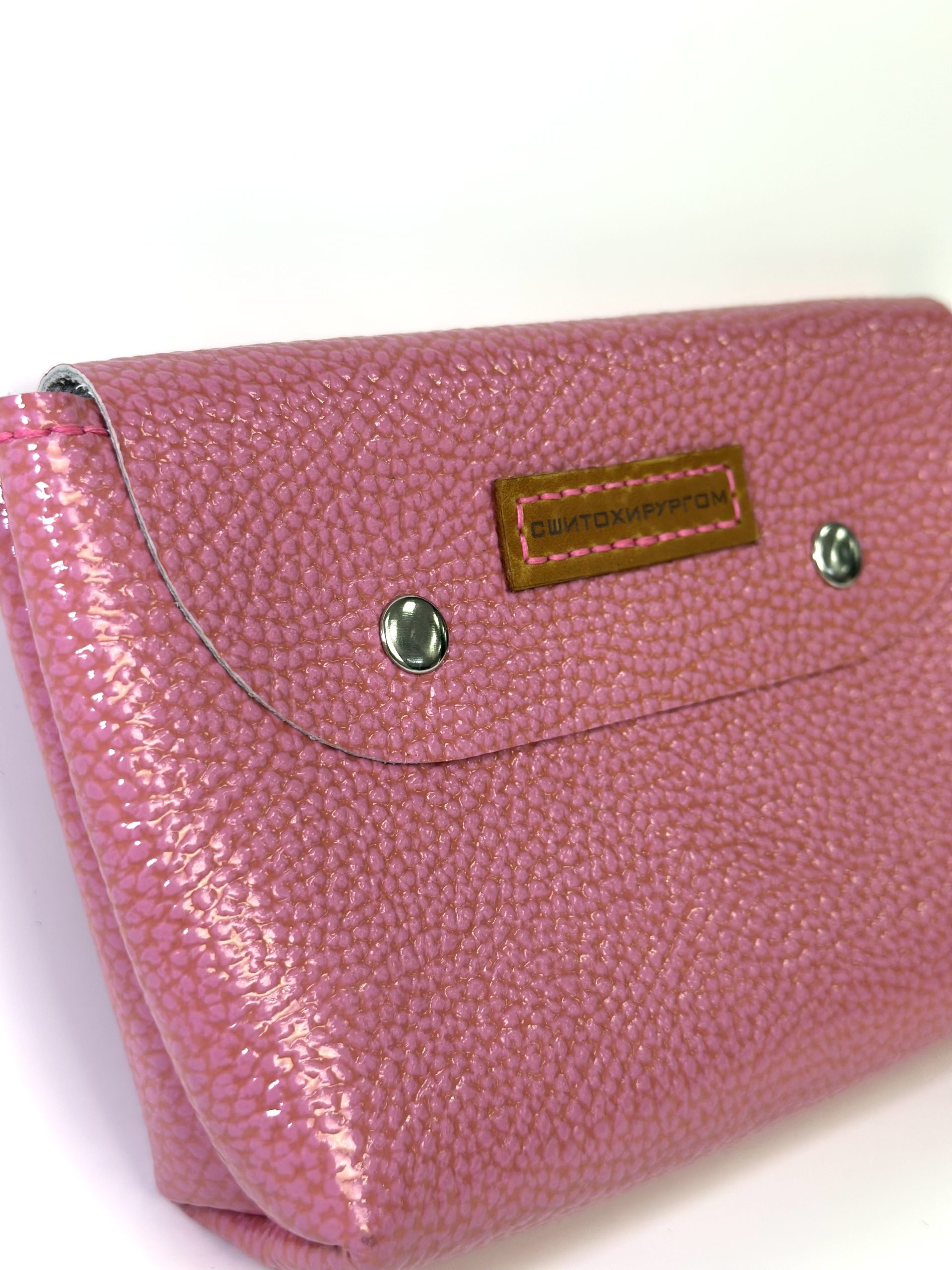 Клатч ТЕАТРАЛЬНЫЙ (РОЗОВЫЙ ЛАК)