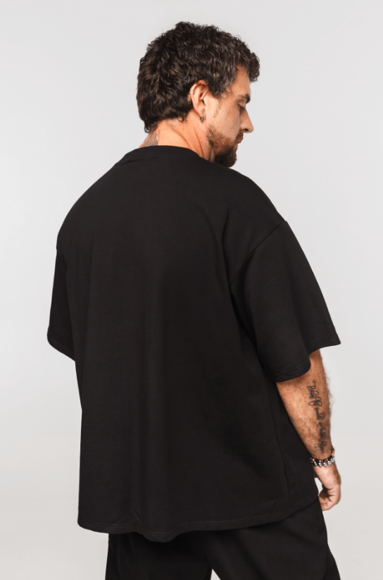 Футболка с круглым вырезом в цвете BLACK, S