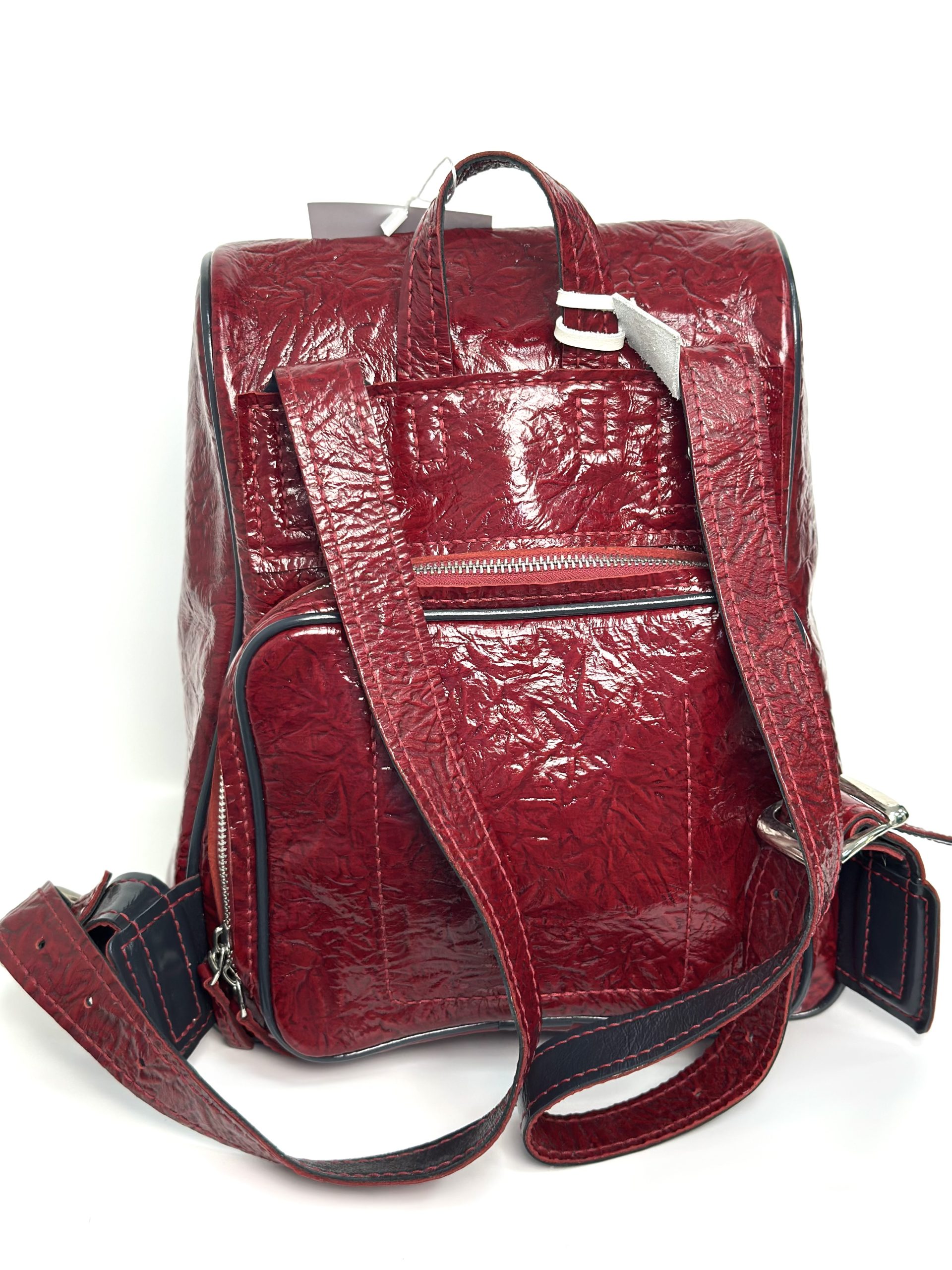 Кожаный рюкзак МАРИНА (КРАСНЫЙ)